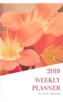 Orchids Garden 2019 Weekly Planner for Women: Personal Schedule Organizer and Diary for 2 Years or 120 Weeks