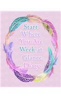 Start Where You Are Week at a Glance Diary