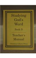 Studying Gods Word Book D Teacher Manual
