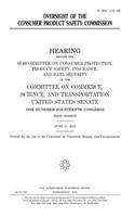 Oversight of the Consumer Product Safety Commission