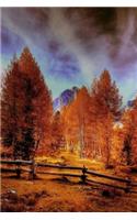 Fall Colors of Trees in The Dolomites of Italy Journal: Take Notes, Write Down Memories in this 150 Page Lined Journal