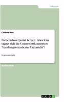 Förderschwerpunkt Lernen. Inwiefern eignet sich die Unterrichtskonzeption "handlungsorientierter Unterricht"?: Projektunterricht