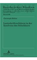 Lastschriftverfahren in Der Insolvenz Des Schuldners