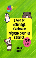 Livre de coloriage d'animaux mignons pour les enfants