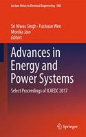 Advances in Energy and Power Systems: Select Proceedings of Icaedc 2017