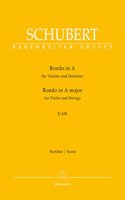 Rondo in A major for Violin and Strings D 438 (Full Score)