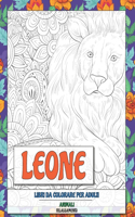 Libri da colorare per adulti - Rilassamento - Animali - Leone