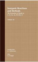 Inorganic Reactions and Methods, the Formation of Bonds to C, Si, Ge, Sn, PB (Part 2)