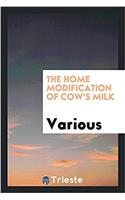 The Home modification of cow's milk