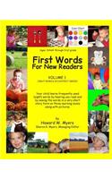 First Words For New Readers