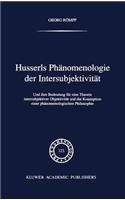 Husserls Phänomenologie Der Intersubjektivität
