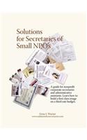Solutions for Secretaries of Small Npo's