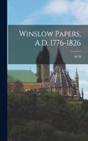 Winslow Papers, A.D. 1776-1826