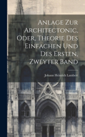 Anlage zur Architectonic, oder, Theorie des Einfachen und des Ersten, zweyter Band