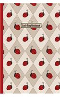 Ladybug Notebook: Cute Ladybug journal notebook to write it with blank lined pages. Pretty, fun Christmas or birthday gift for kids or ladybug lovers.