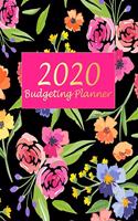 2020 Budgeting Planner: Black & Pink Flowers Weekly & Monthly Budget Planner, 12 Months Calendar Financial Expense Tracker, Monthly Bill Organizer 8" x 10"