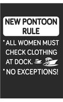 Pontoon Rule: 6x9 Ruled Notebook, Journal, Daily Diary, Organizer, Planner