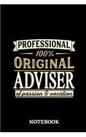 Professional Original Adviser Notebook of Passion and Vocation