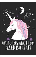 Unicorns Are From Azerbaijan: A Blank Lined Journal for Sightseers Or Travelers Who Love This Country. Makes a Great Travel Souvenir.