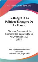 Le Budget Et La Politique Etrangere de La France