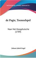 de Pagie, Tooneelspel: Naar Het Hoogdiutsche (1789)
