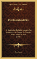 Droit International Prive