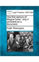 First Century of Magna Carta