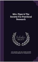 Mrs. Piper & The Society For Psychical Research