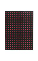 Black on Red (Quadro) B6 Unlined Notebook
