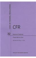 Code of Federal Regulations Title 32, National Defense, Parts 800-End, 2014