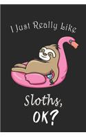 I Just Really like Sloths, OK ? Journal