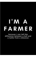I'm A Farmer Because I Can Tell The Difference Between A Bull And A Heifer From A Distance