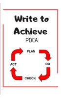 Write to Achieve PDCA