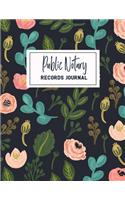 Public Notary Records Journal