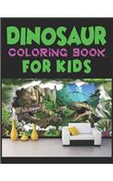 Dinosaur Coloring Book For Kids: A Dinosaur Activity Book Adventure for Boys & Girls, Ages 2-4, 4-8 (25 pages 8.5" X 11")