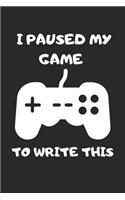 I Paused My Games to Write This