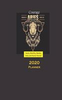 Aries Planner 2020 Zodiacs: Yearly, Monthly, Weekly, Daily and Hourly Planner size 8.5 Inch x 11 Inch