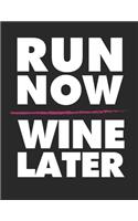 Wein Tasting Buch: Dein persönliches Verkostungsbuch zum selber ausfüllen &#9830; für über 100 verschiedene Weine &#9830; Großzügiges A4+ Format &#9830; Motiv: Run now