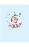 Unipug Pug Unicorn Notebook: A Cute Pugicorn Pug Puppy Fun Notebook To Write In