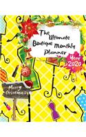 The Ultimate Merry Christmas Boutique Monthly Planner Year 2020: Best Gift For All Age, Keep Track Planning Notebook & Organizer Logbook For Weekly And Monthly Purpose To Create, Schedule And Manage To Achieve You