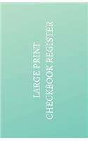 Large Print Checkbook Register