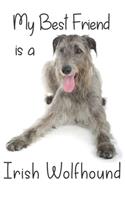 My best Friend is a Irish Wolfhound: 8" x 5" Blank lined Journal Notebook 120 College Ruled Pages