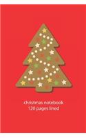 christmas notebook 120 pages lined