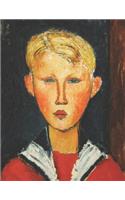 Modigliani Black Pages Sketchbook: The Blue Eyed Boy Painting Art Notebook Large Artistic All Black Paper Blank Sketch Pad Draw & Paint with Bright Colors Red White Blue Modern Art Us(23 Black Art Sketchbooks)