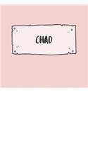 Chad: Ruled Travel Diary Notebook or Journey Journal - Lined Trip Pocketbook for Men and Women with Lines