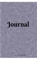 Journal: Purple Foliage - 6 x 9 inch - 100 pages (50 Sheets)