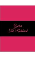 Guitar Tab Notebook: Pink Book, 8.5" X 11" Blank Sheet Music Notebook, Music Composition Books, Music Manuscript Paper, Blank Guitar Tab, Blank Staff Paper