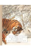 Composition Notebook: Composition Book for the Nature and Animal Lover - College Ruled Student Notebook - Stunning Tiger and Cub
