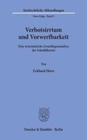 Verbotsirrtum Und Vorwerfbarkeit