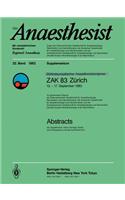 Zentraleuropôischer Anaesthesiekongress Zak 83 Zürich